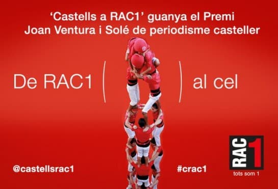 Premi Joan Ventura i Solé per Castells a Rac1