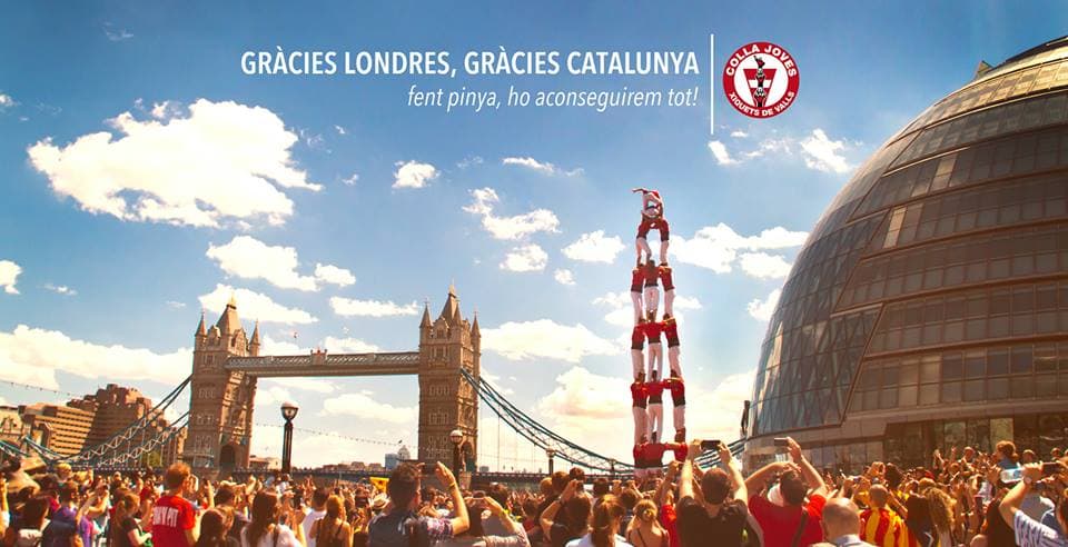 La Colla Joves a Londres pel dret a decidir