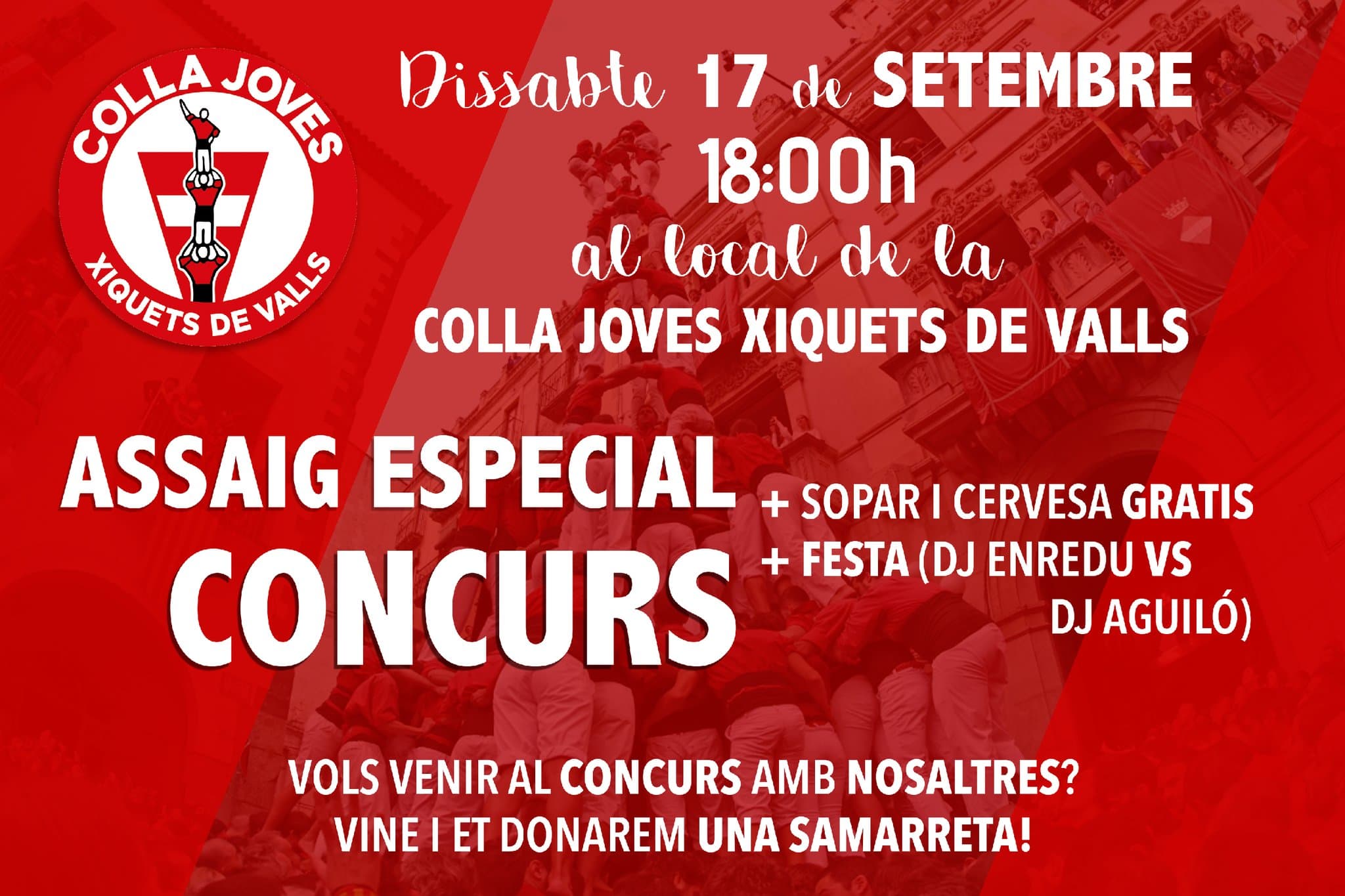 Tots a l'assaig especial per preparar la Mercè i el Concurs